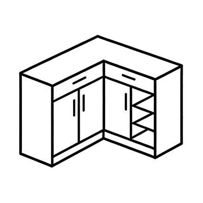 Corner cabinet