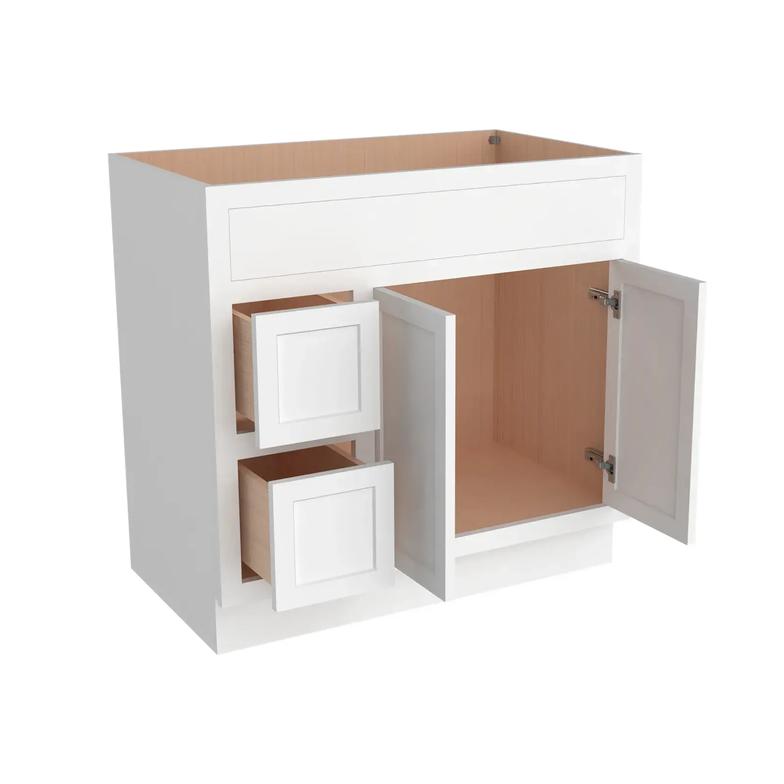 Vanity Sink Bases with 2 Drawers Left VA36-2DL