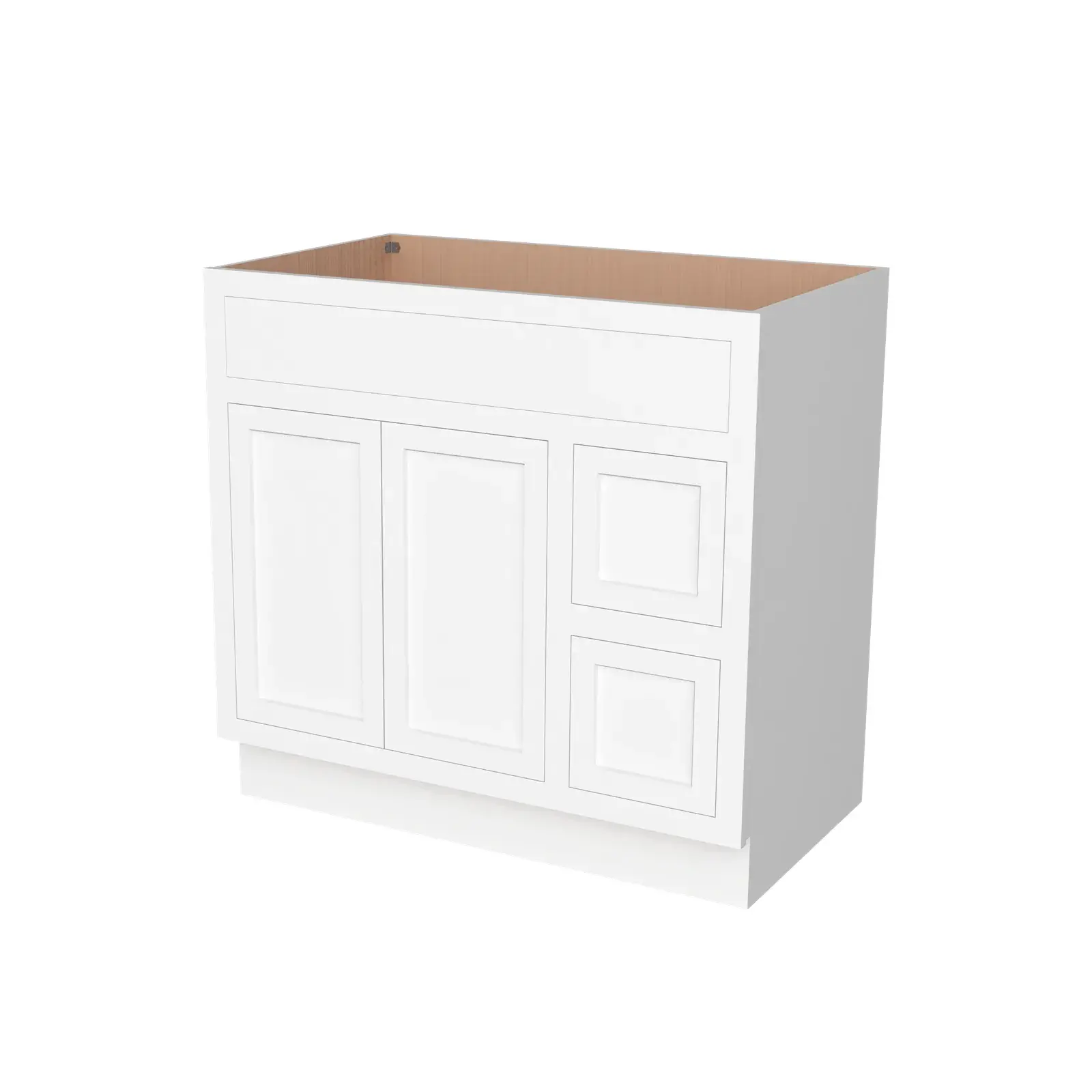 Vanity Sink Bases with 2 Drawers Right VA36-2DR
