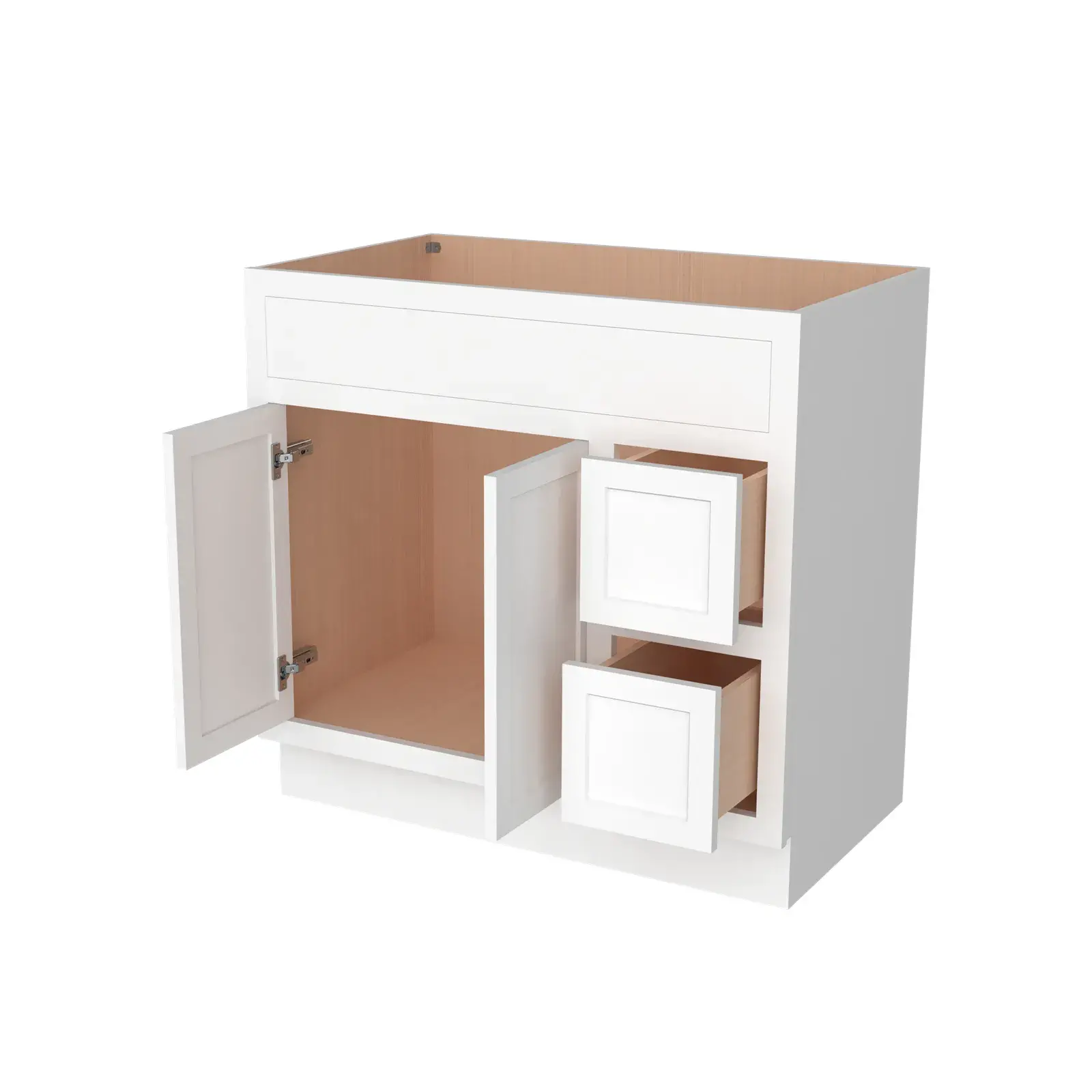 Vanity Sink Bases with 2 Drawers Right VA36-2DR