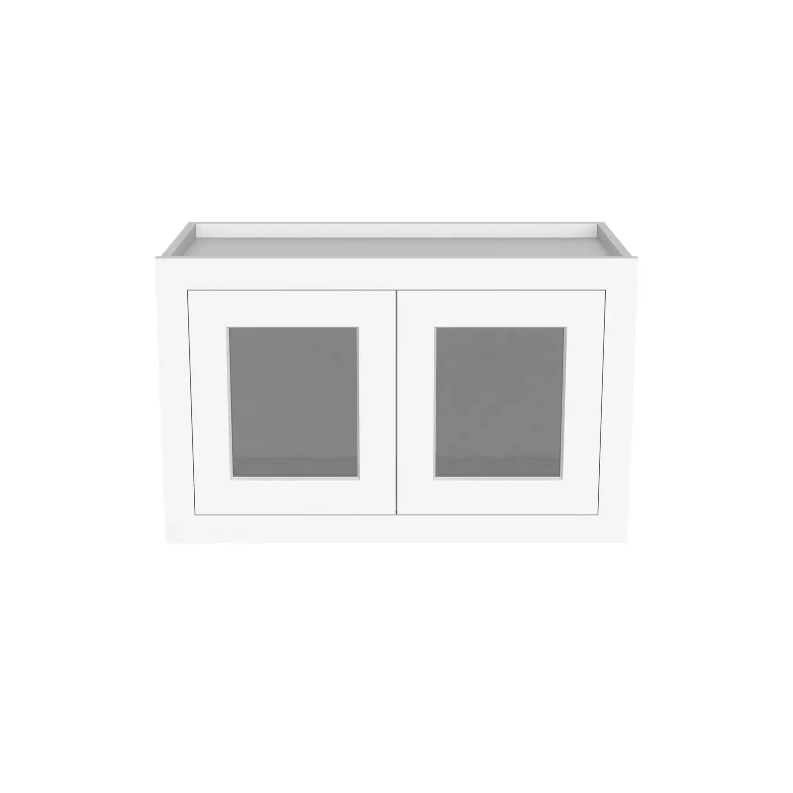 15"H Double GlassDoors Wall Cabinets W2415GD
