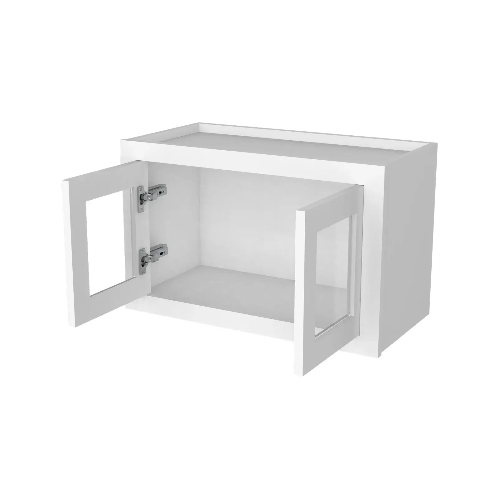 15"H Double GlassDoors Wall Cabinets W2415GD