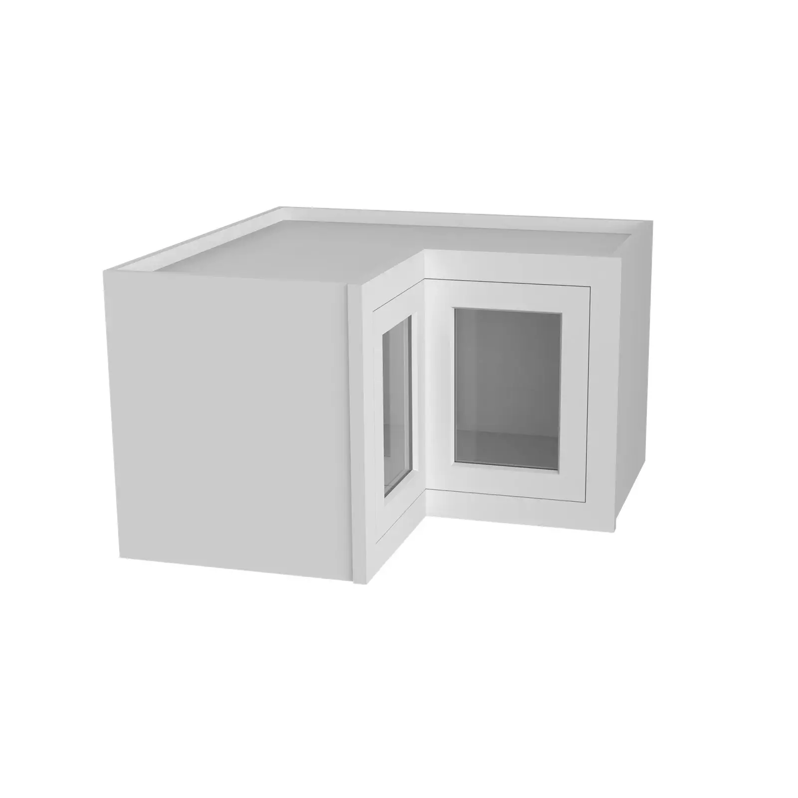 15" H Glass Door Easy Reach Wall Cabinet WER2515GD