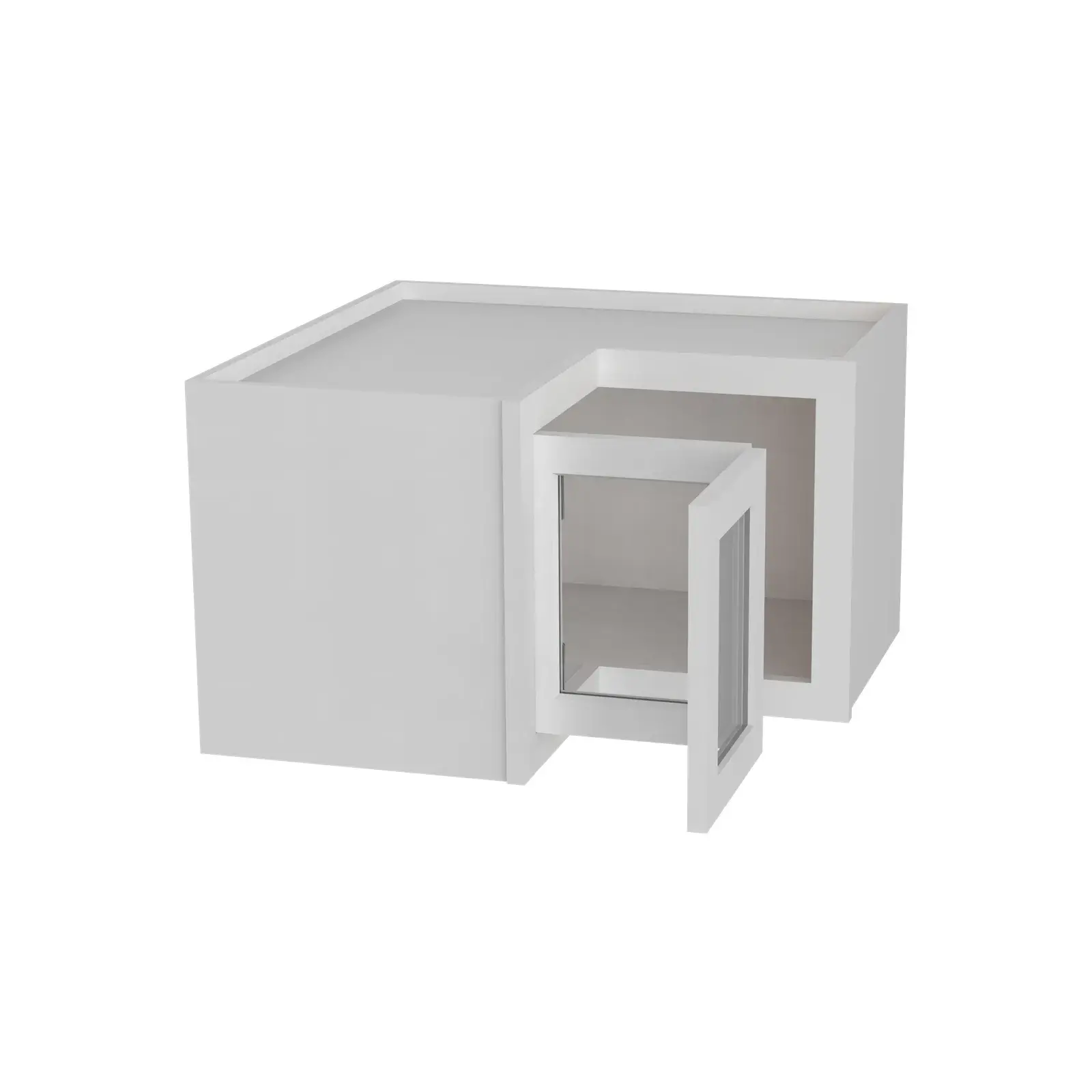 15" H Glass Door Easy Reach Wall Cabinet WER2515GD