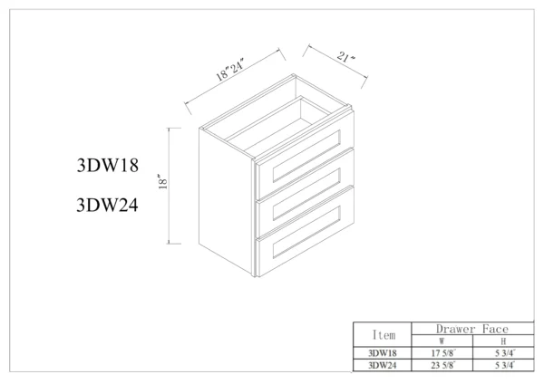 Vanity Wall Drawer Cabinets