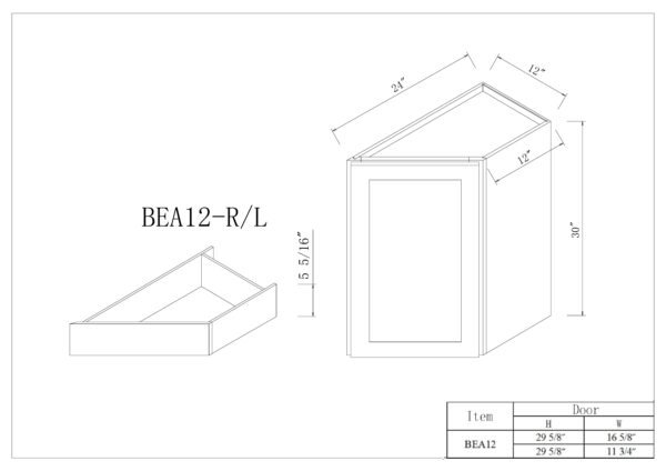 Base End Angle Cabinet