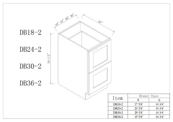 Two Drawer Bases