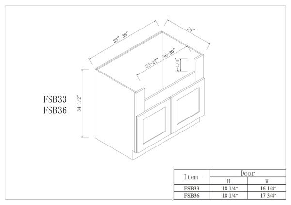 Farm Sink Bases