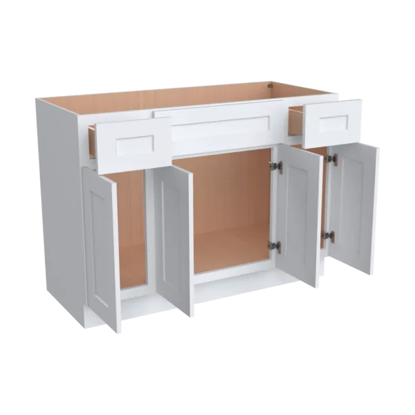 Vanity Single Sink Combo with 4 Doors