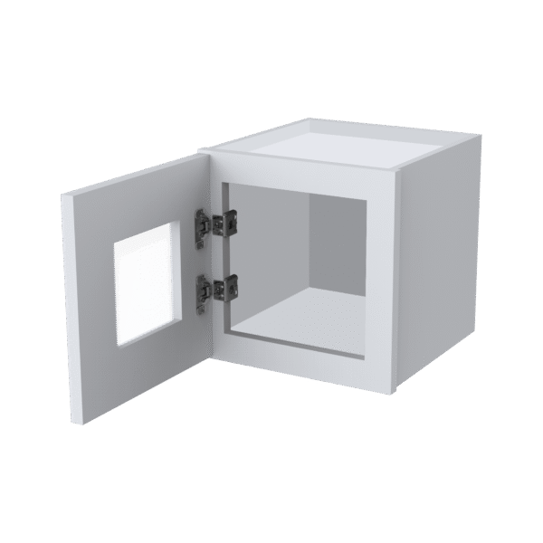 12"H Single GlassDoor Wall Cabinets