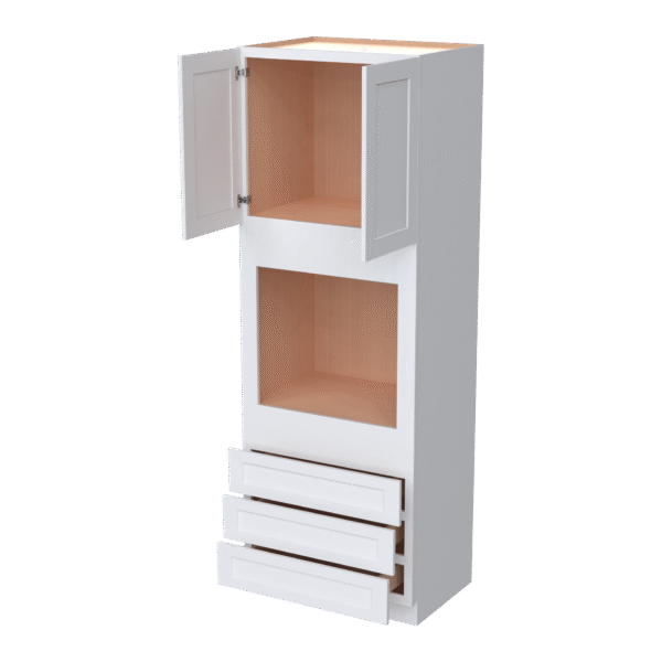 27"D Oven Cabinets With 3 Drawers