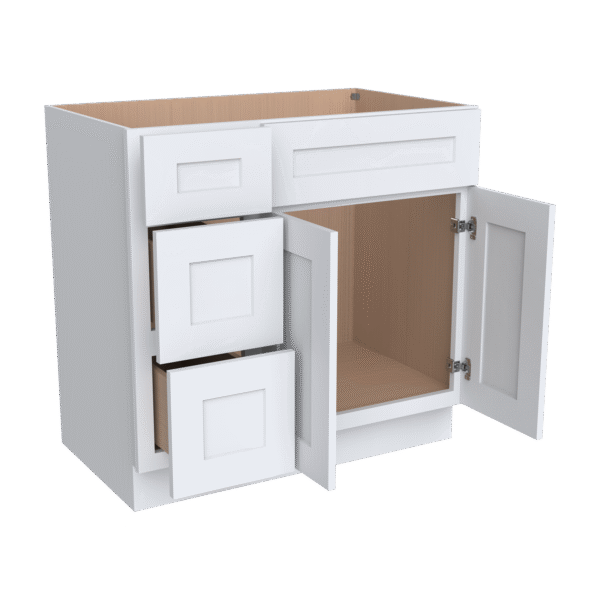 Vanity Sink Bases With Three Drawers Left