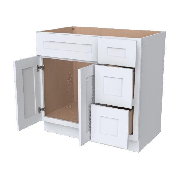 Vanity Sink Bases With Three Drawers Right