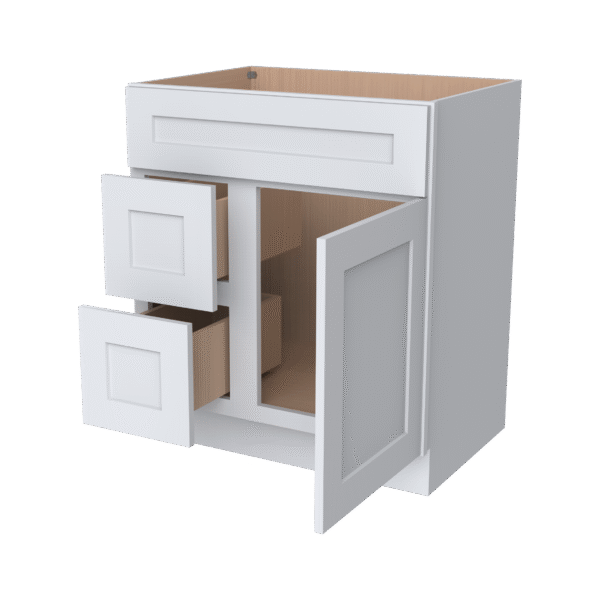 Vanity Sink Bases with 2 Drawers Left