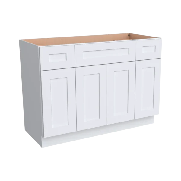 Vanity Single Sink Combo with 4 Doors