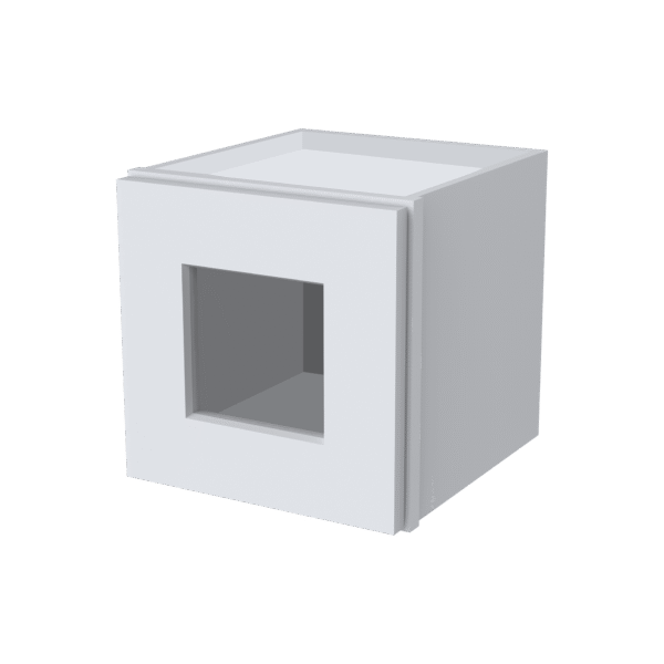12"H Single GlassDoor Wall Cabinets