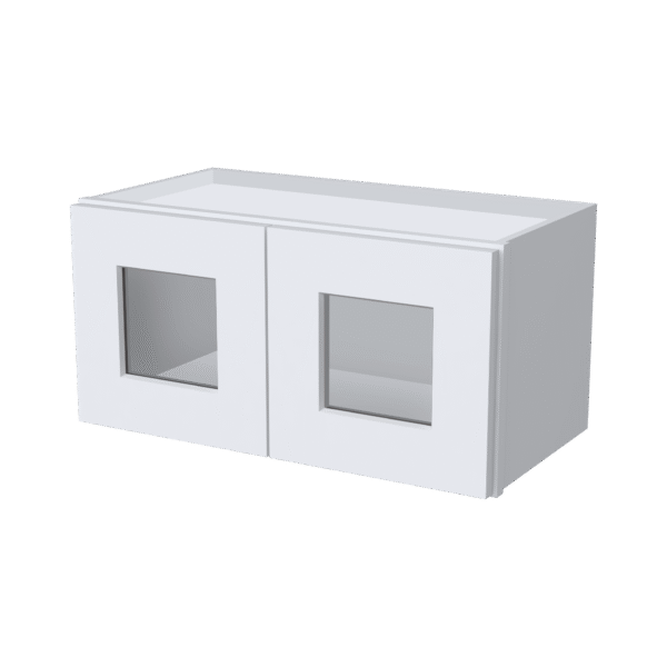 12"H Double GlassDoors Wall Cabinets