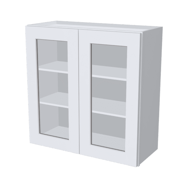 30"H Double GlassDoors Wall Cabinets