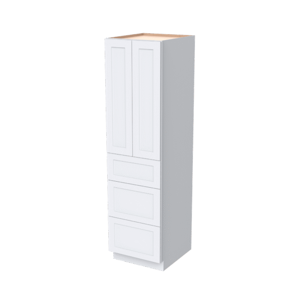 24"D Wall Pantry With Three Drawers