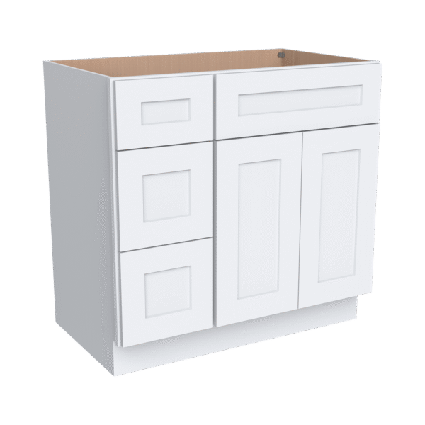 Vanity Sink Bases With Three Drawers Left