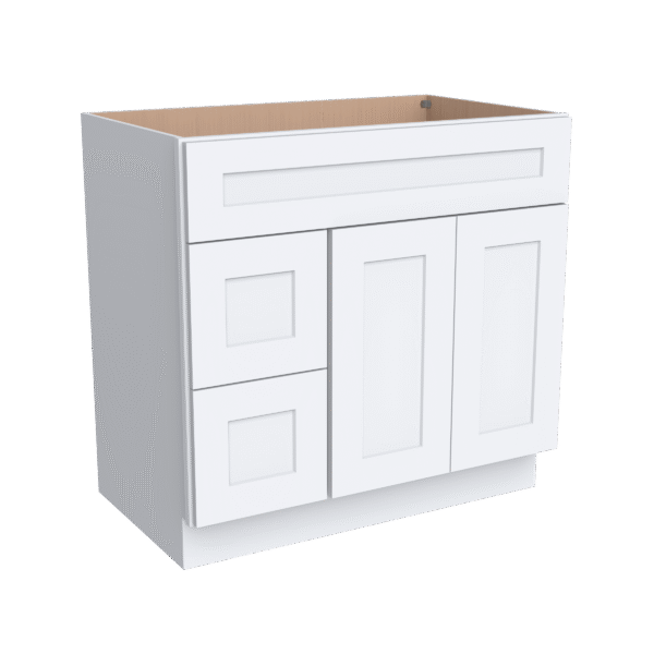 Vanity Sink Bases with 2 Drawer Left