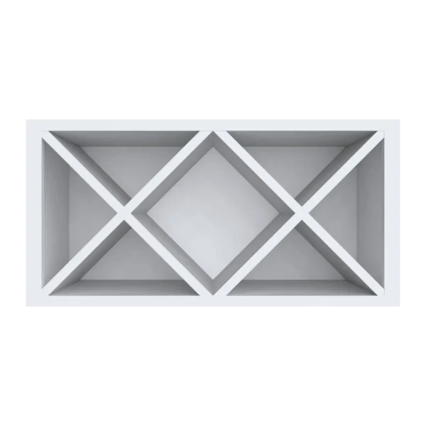 Wall Wine Rack With X Divider Cube Insert