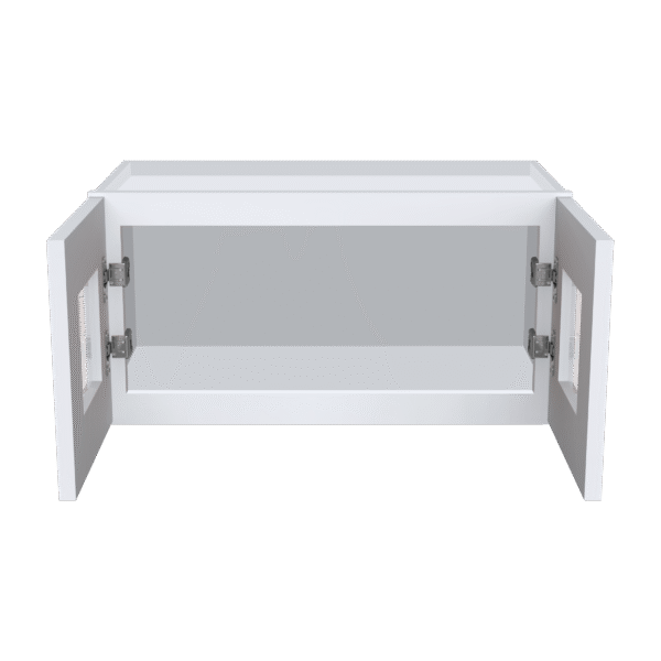 12"H Double GlassDoors Wall Cabinets