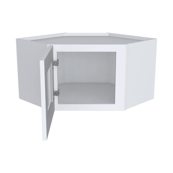12"H GlassDoor Wall Diagonal Corner Cabinet