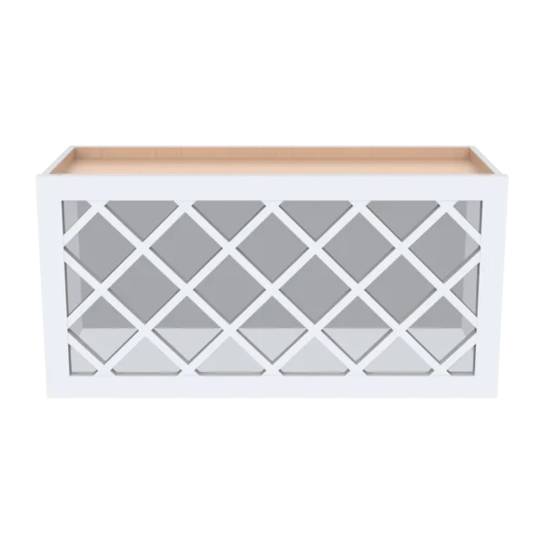 Wall Wine Rack With Lattice Panels