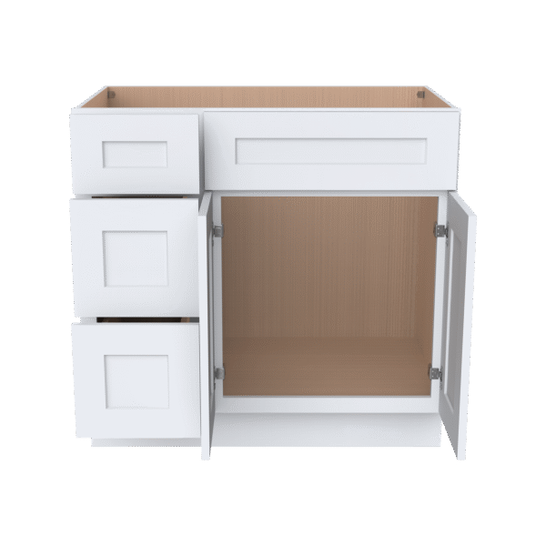 Vanity Sink Bases With Three Drawers Left
