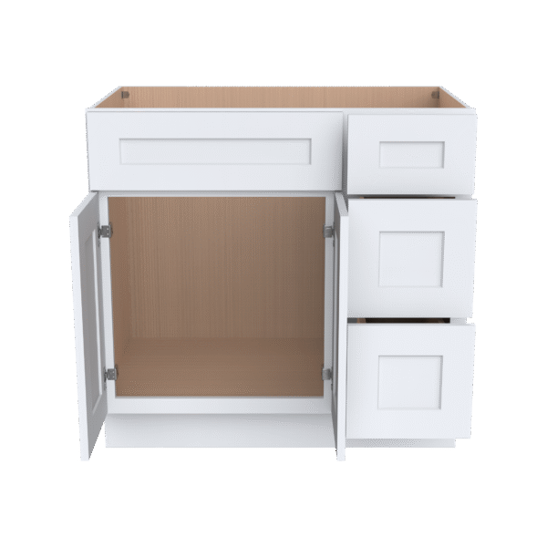 Vanity Sink Bases With Three Drawers Right