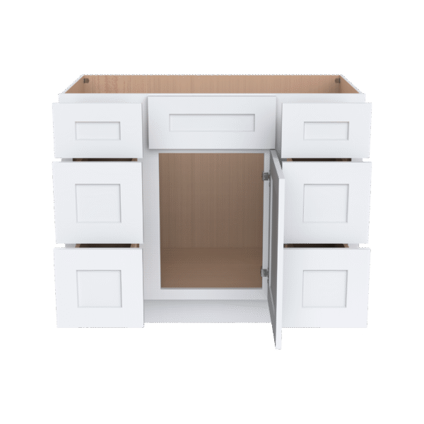 Vanity Single Sink Combo- With 6Drawers