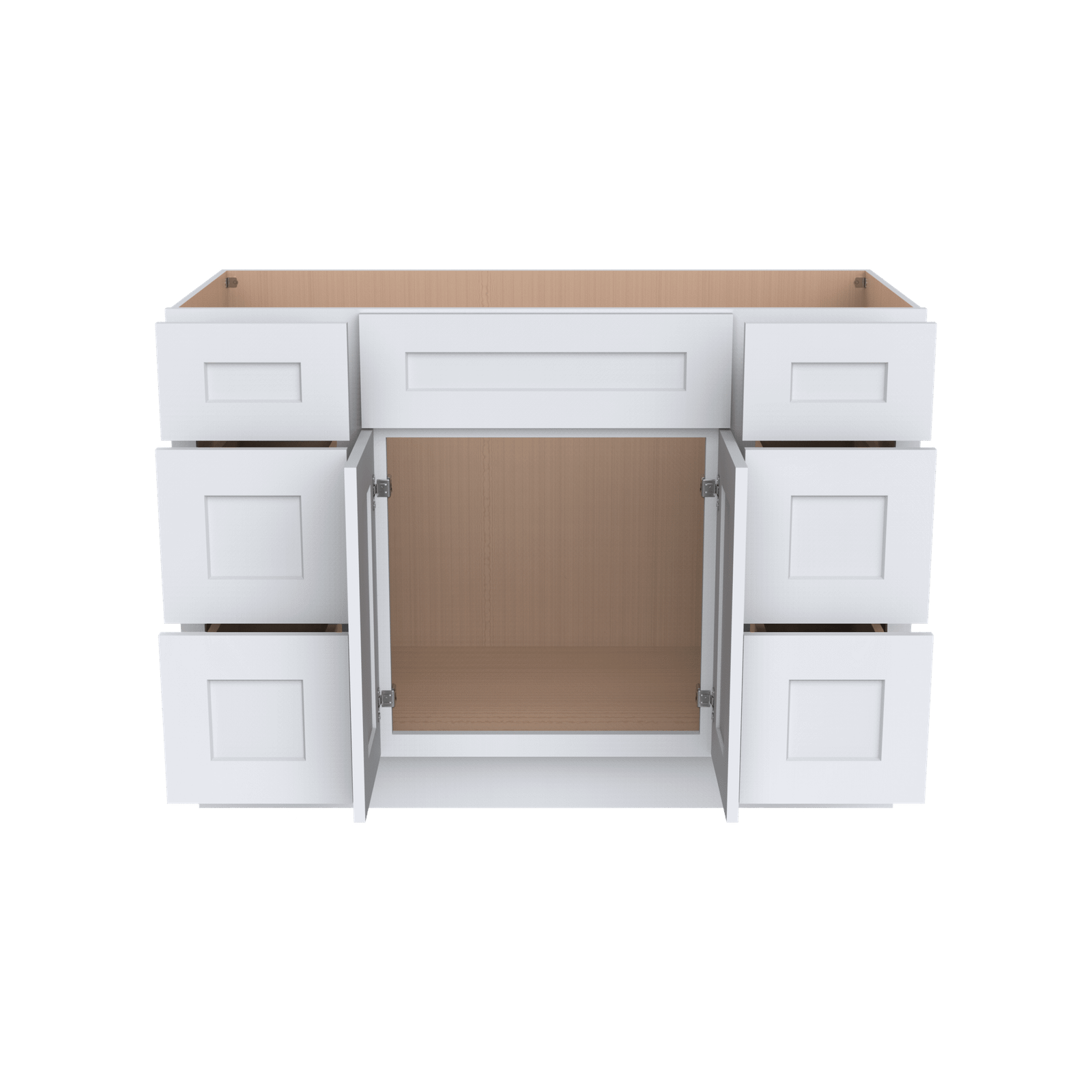 Vanity Single Sink Combo With Drawers On Both Side