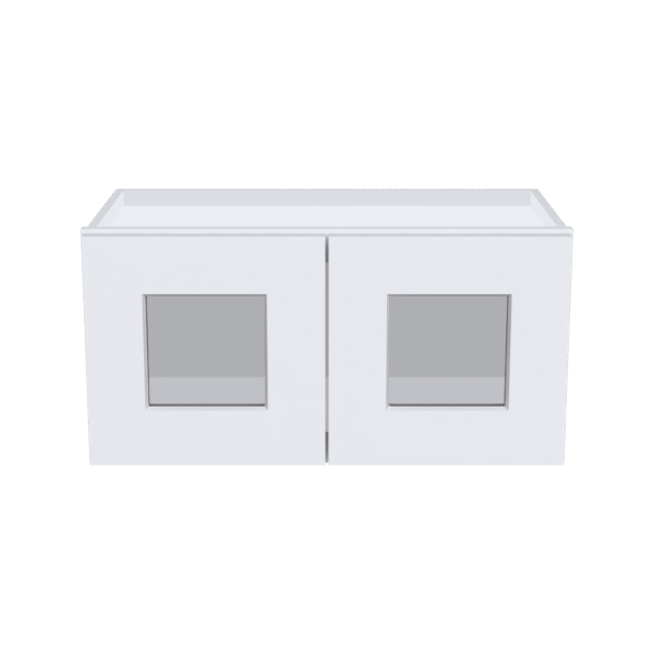 12"H Double GlassDoors Wall Cabinets