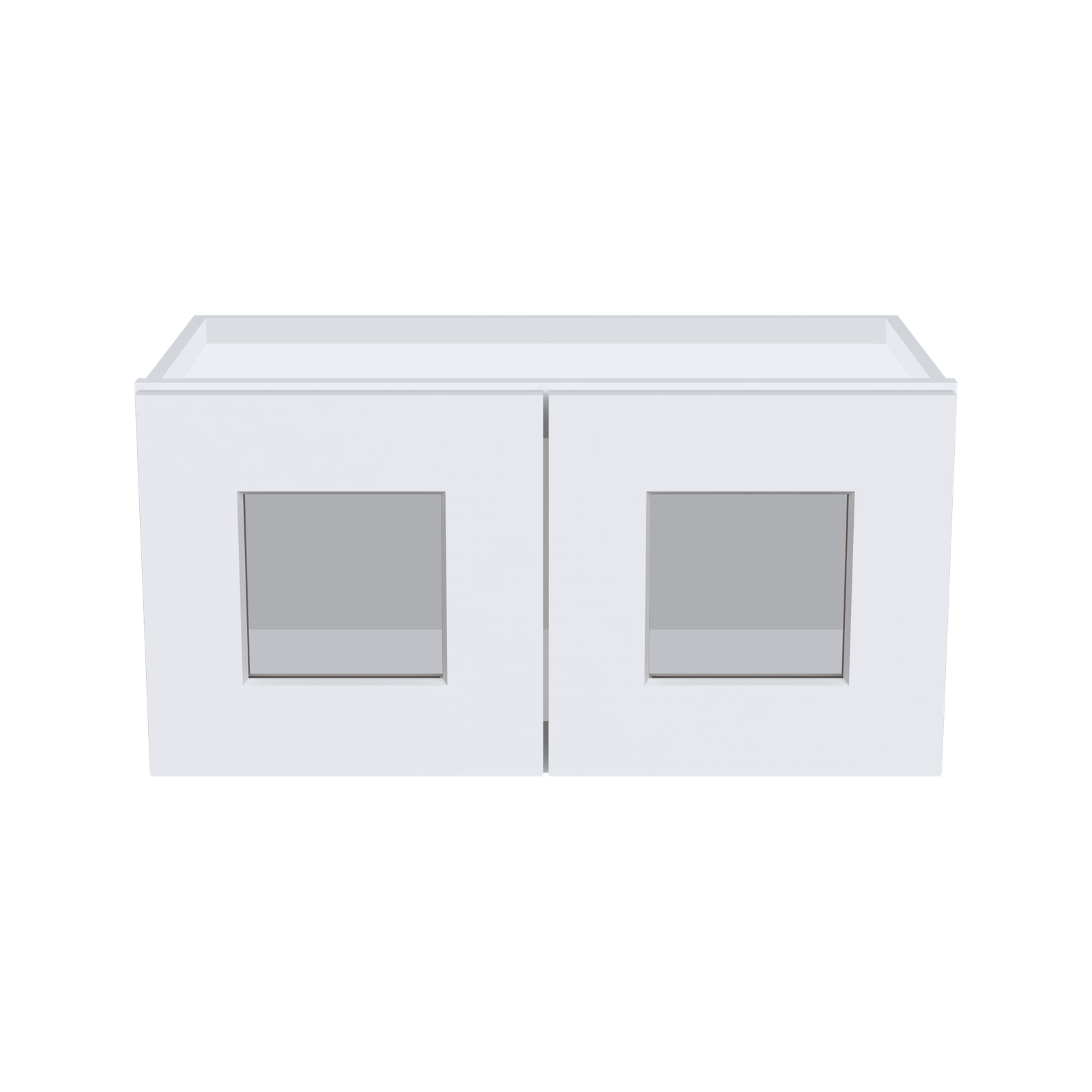 12"H Double GlassDoors Wall Cabinets