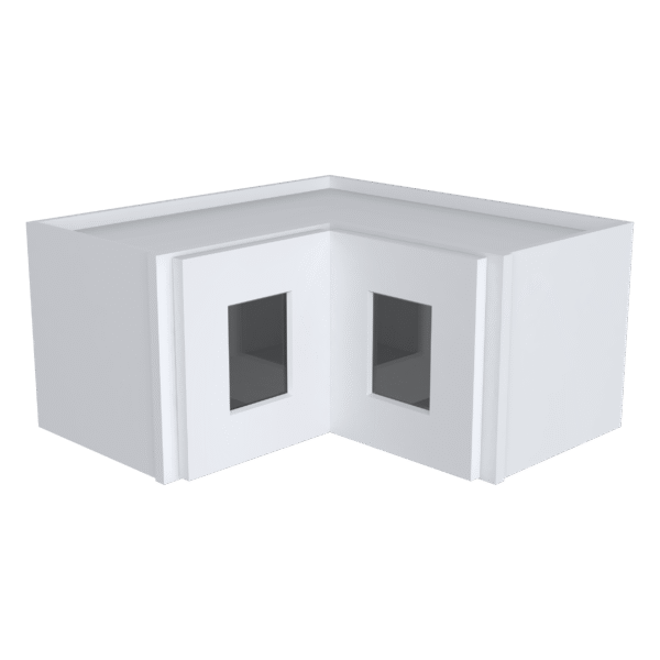 12" H Glass Door Easy Reach Wall Cabinet