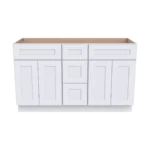 Vanity Double Sink Combo With Central Drawers