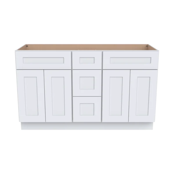 Vanity Double Sink Combo With Central Drawers