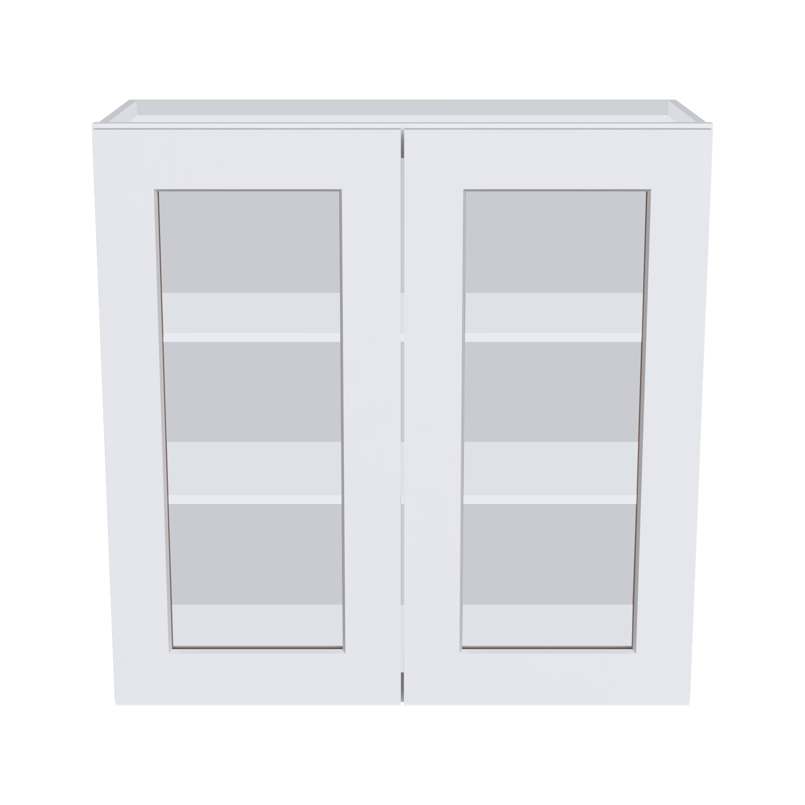 30"H Double GlassDoors Wall Cabinets