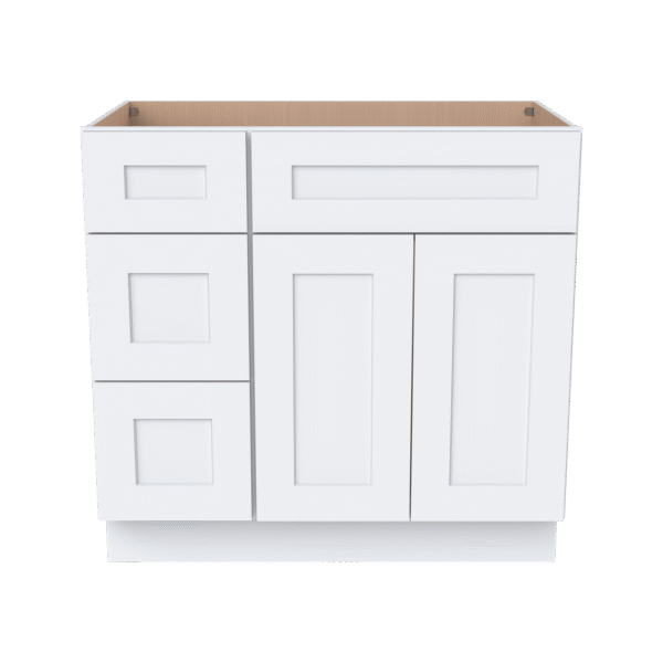 Vanity Sink Bases With Three Drawers Left