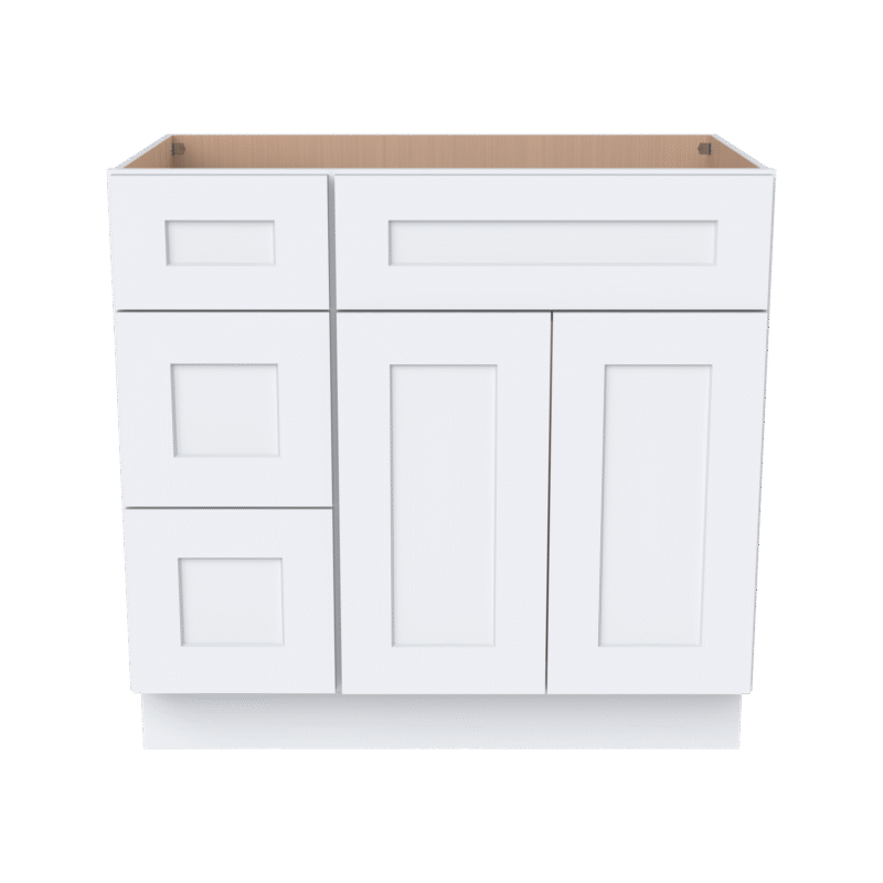 Vanity Sink Bases With Three Drawers Left