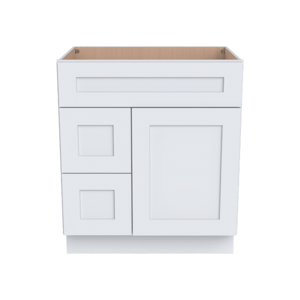 Vanity Sink Bases with 2 Drawers Left