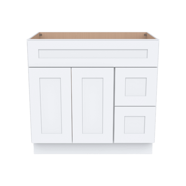 Vanity Sink Bases with 2 Drawer Right