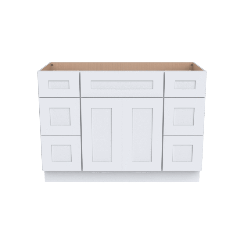 Vanity Single Sink Combo With Drawers On Both Side