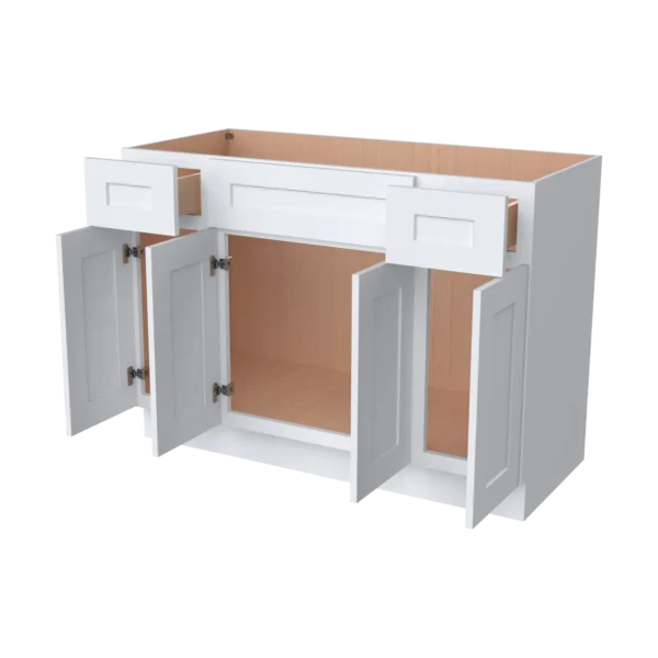 Vanity Single Sink Combo with 4 Doors