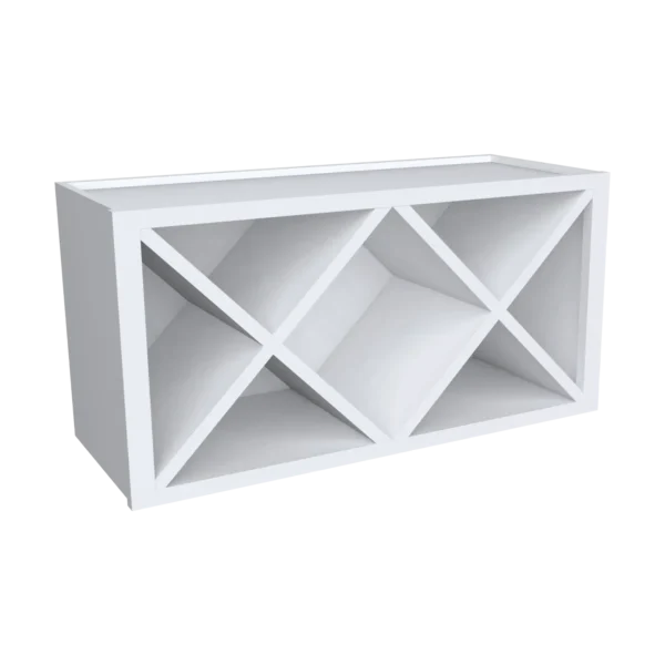 Wall Wine Rack With X Divider Cube Insert