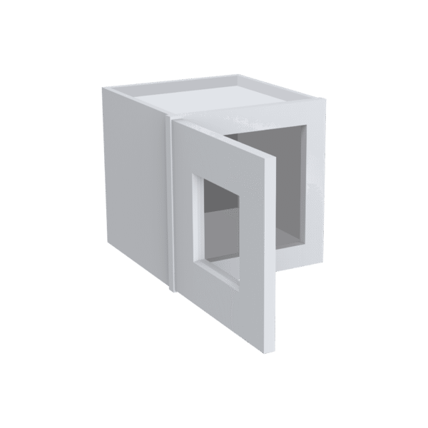 12"H Single GlassDoor Wall Cabinets