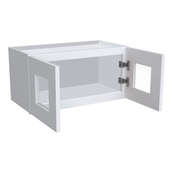 12"H Double GlassDoors Wall Cabinets