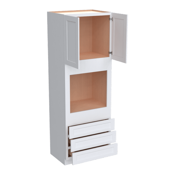 27"D Oven Cabinets With 3 Drawers