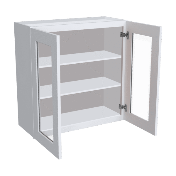30"H Double GlassDoors Wall Cabinets